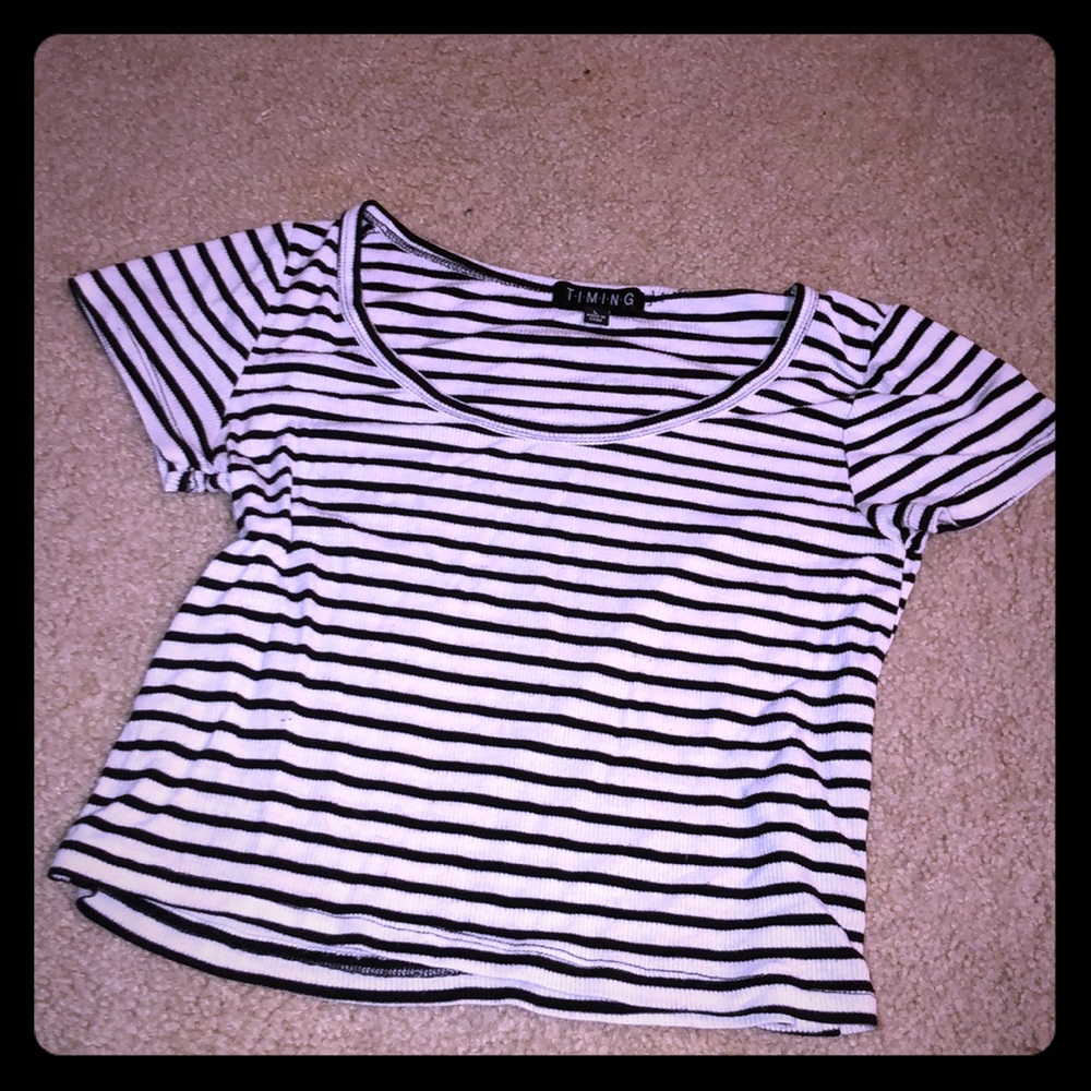 Striped crop top